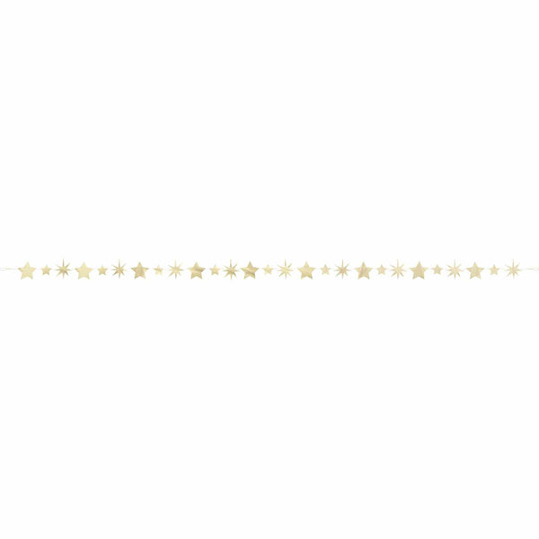 Garland - Gold Foil Star and Starburst, 9'