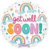 Get Well Soon Rainbow 18" Foil Balloon