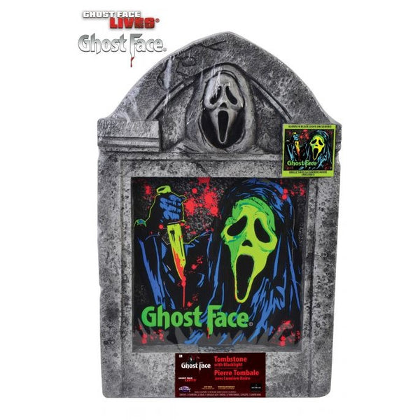 Ghost Face® 21" Black Light Tombstone