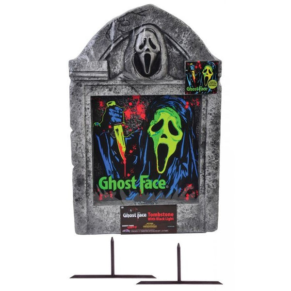 Ghost Face® 21" Black Light Tombstone
