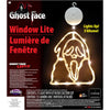 Ghost Face Window Lights Hanging Decoration, 13.5" Tall, White