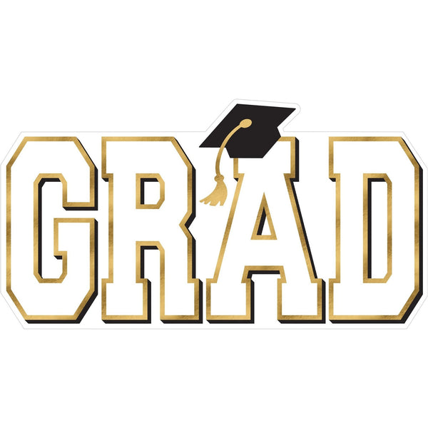 Giant Grad Cutout - White