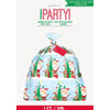Gift Bag - Jumbo, Colorful Santa, 36"