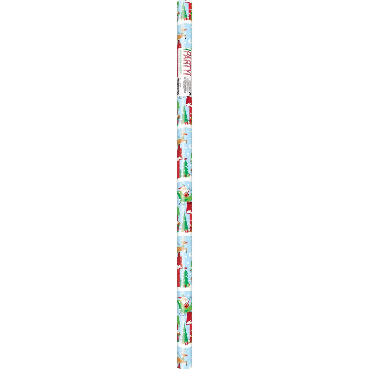Gift Wrap - Colorful Santa