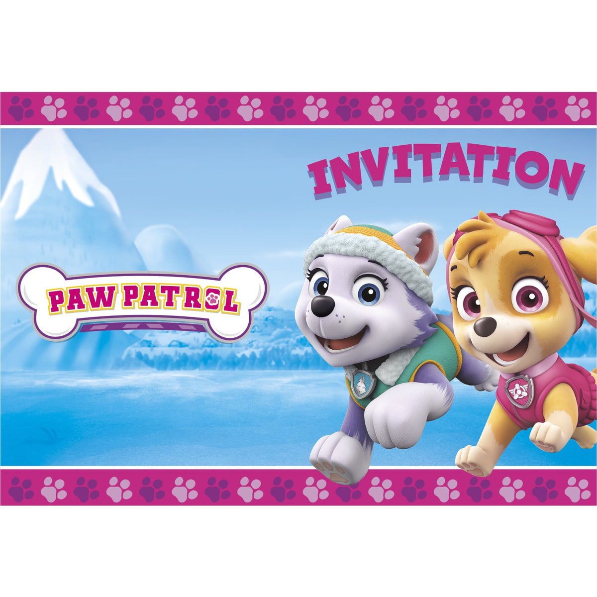 Girl Paw Patrol™ Invitations