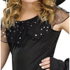 Girls Glitter Witch Costume, Black