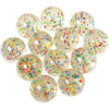 Glitter Balls with Stars, Set of 12