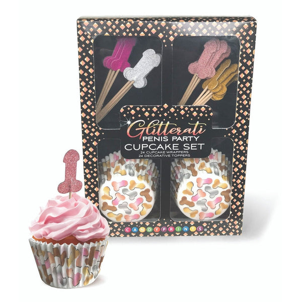 Glitterati Penis Party Cupcake Set