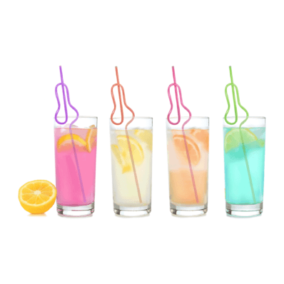 Glitterati Penis Silly Straws