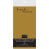 Glittering Gold Plastic Table Cover - 54" x 108" 1CT