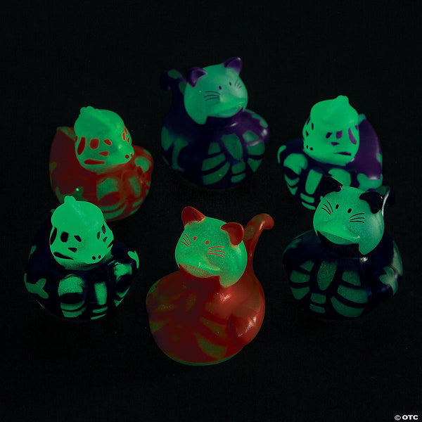 Glow in the Dark Halloween Skeleton Ducks