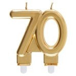 Gold Age Candle 70 Years