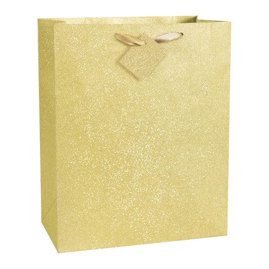 Gold Glitter Gift Bag