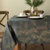Gold Pine Metallic Fabric Table Cover