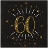 Gold Sparkling Age Napkin 60 Years