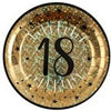 Gold Sparkling Age Plate 18 Years