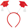 Grad Cap Headbopper - Red