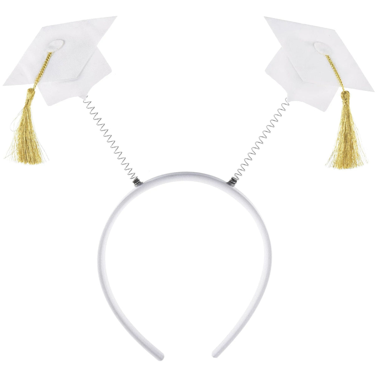 Grad Cap Headbopper - White