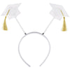 Grad Cap Headbopper - White