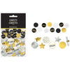 Grad Giant Confetti - Black, Silver, Gold