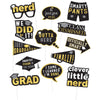 Grad Hot-Stamped Photo Props - Black, Silver, Gold