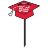 Grad Lawn Sign - Red