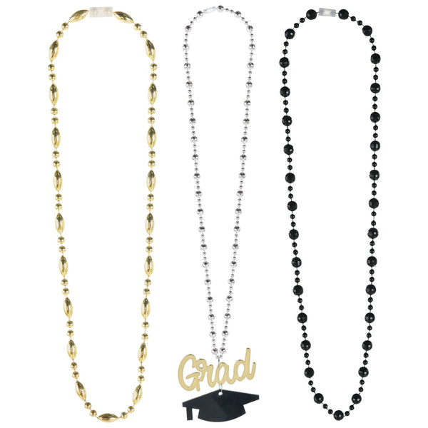 Grad Layered Beaded Necklace