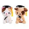 Graduation 10" Plush Toy, Dog or Cat, Assorted