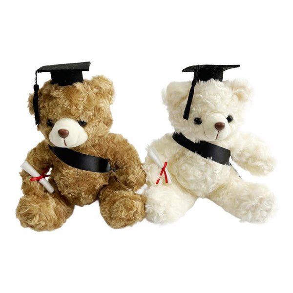 Graduation 10" Teddy Bear Plush, 2 Assorted Colours