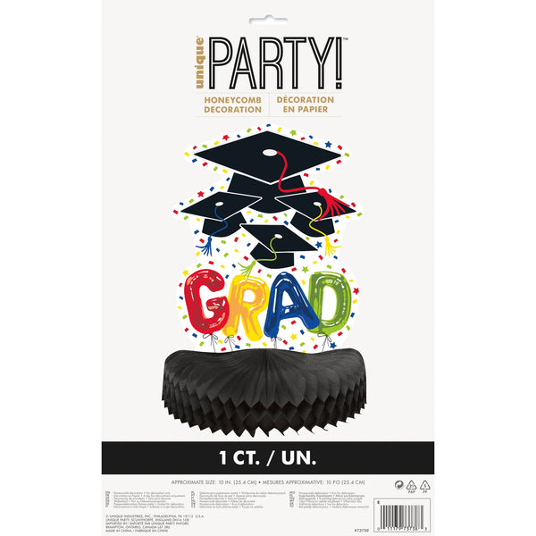 Graduation Balloon Honeycomb Centerpiece 10"