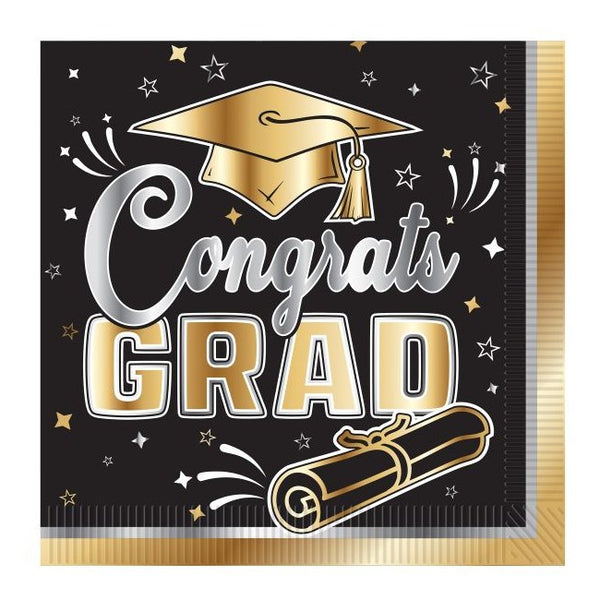 Graduation Luncheon Napkins, Set of 16