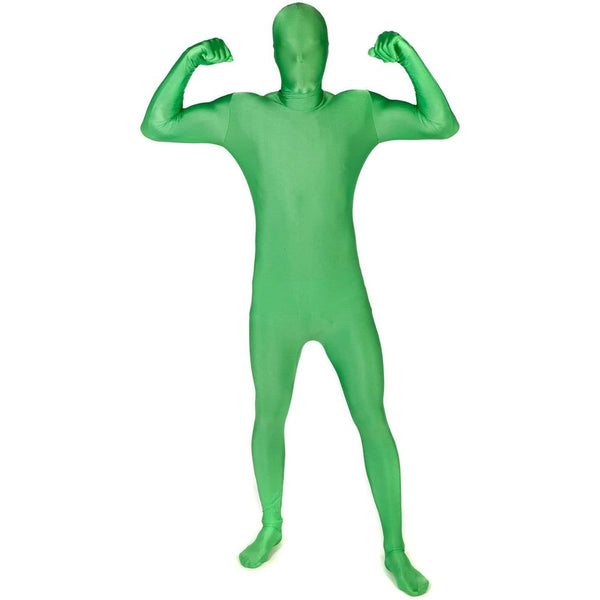 Green Bodysuit Comfortable Stretch Fit One-Piece for Halloween and Cosplay