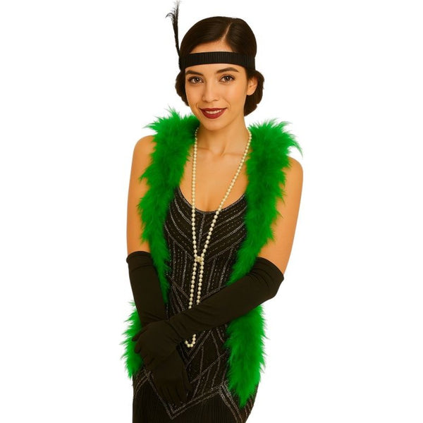 Green Feather Boa - 70g