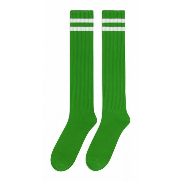 Green Knee High Striped Socks