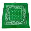 Green Paisley Bandana 20x20inc