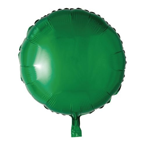 Green Round Foil Balloon 18"