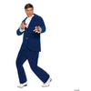 Groovy Sixties Men's Costume, Blue Velvet Jacket and Pants