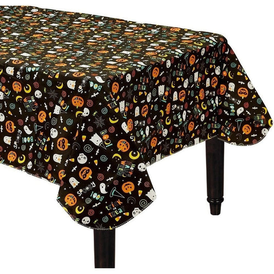 Hallo-Ween Friends Flannel Backed Table Cover