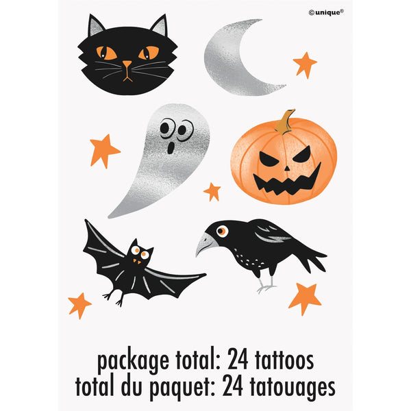 Halloween Tattoos - 24 Pack
