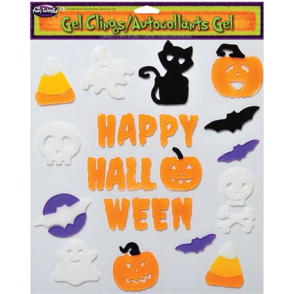 Halloween Window Gel Clings - Happy Halloween