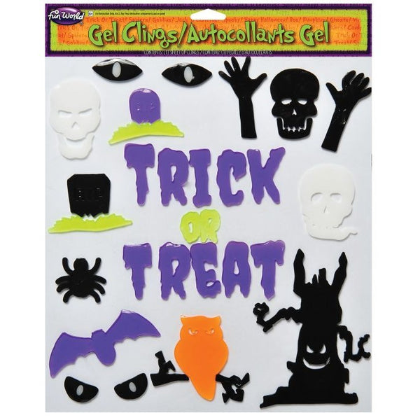 Halloween Window Gel Clings - Trick Or Treat