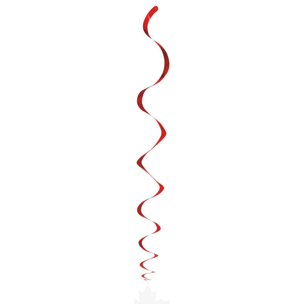 Hanging Decoration - Swirl, Canada Day Leaf, 26" Large, 3 Count