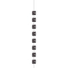 Hanging Decorations - Black & Silver Glitz 60th Birthday