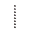 Hanging Decorations - Black & Silver Glitz 65th Birthday