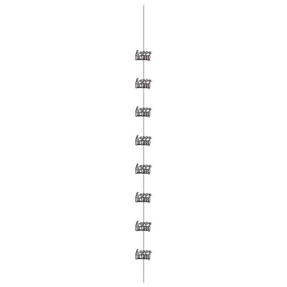 Hanging Decorations - Black & Silver Glitz Happy Birthday