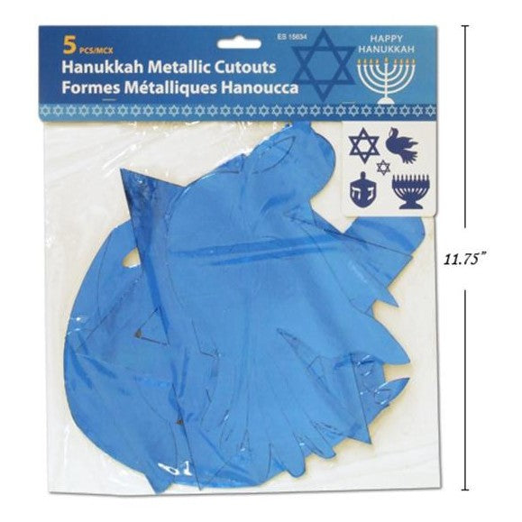 Hanukkah 5pk Foil Cutouts