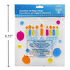 Hanukkah Gel Clings Menorah with Dreidels