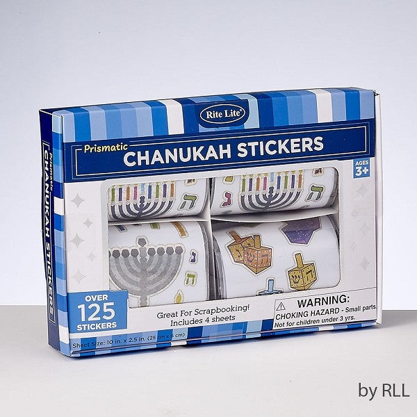 Chanukah Prismatic Stickers,