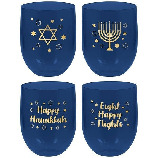 Hanukkah Stemless Drinking Glasses
