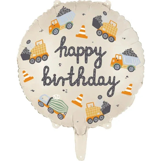 Happy Birthday 18" Foil Construction Party Balloon